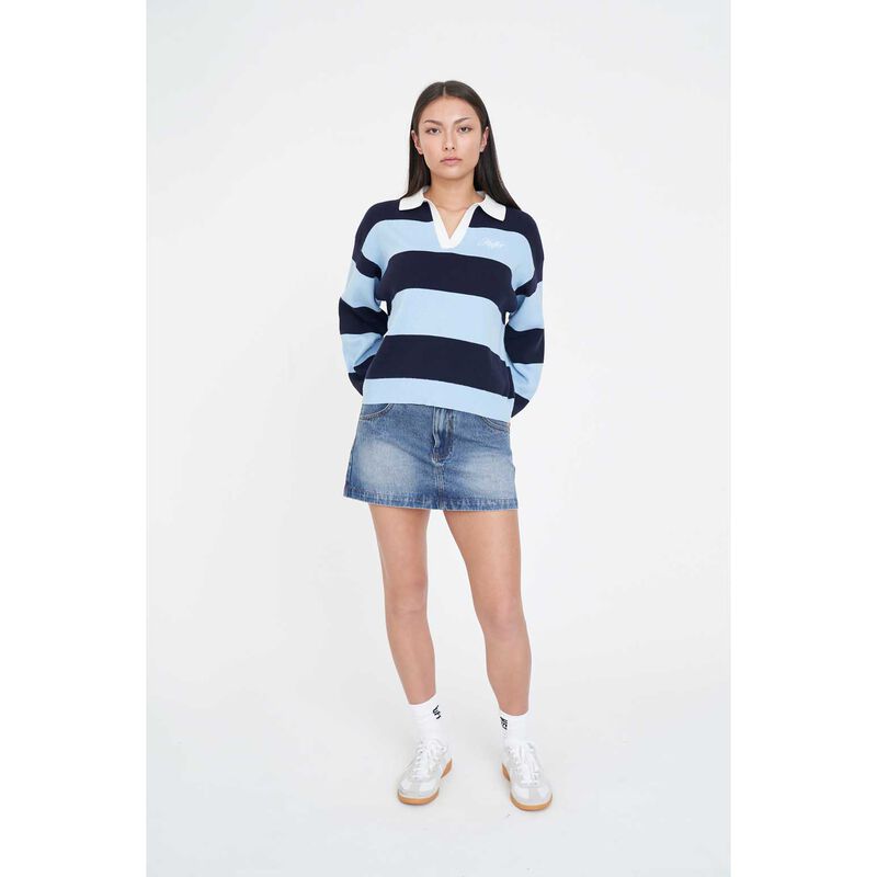 Huffer Slouchy Knit Polo image number 3